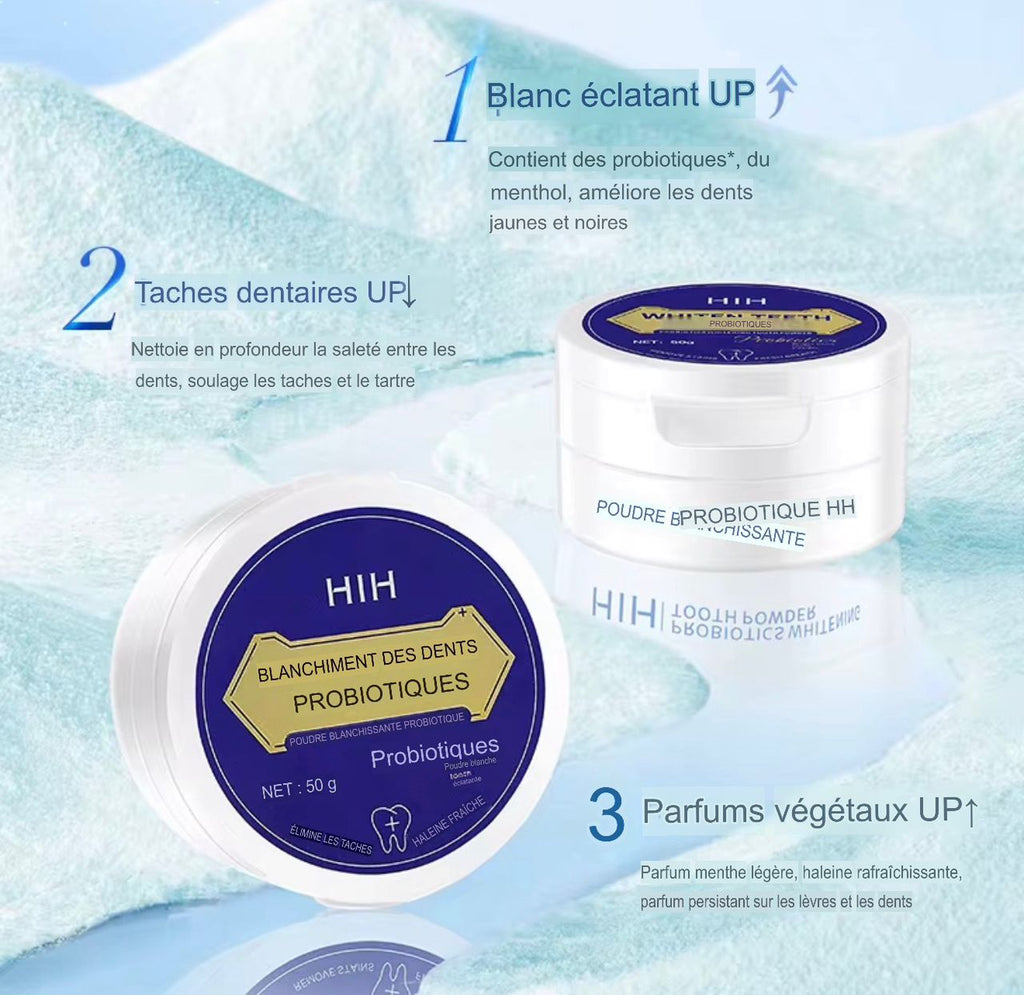 MEILLEUR PRODUIT DE BLANCHIMENT DENTAIRE, HIH PROBIOTIC.